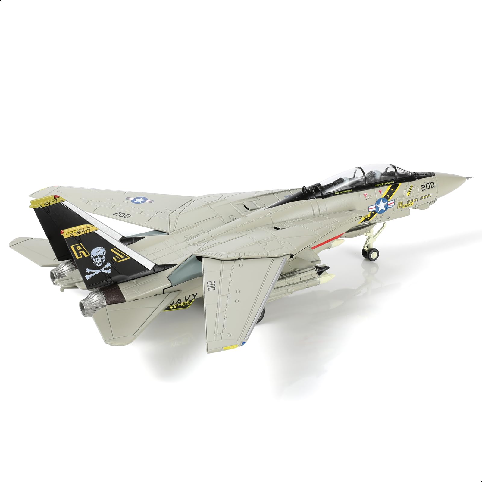 【新品保管品】1/18 F-14A トムキャット VF‑84 ジョリーロジャース F-14A トムキャット `VF-84 ジョリー・ロジャース` (プラモデル