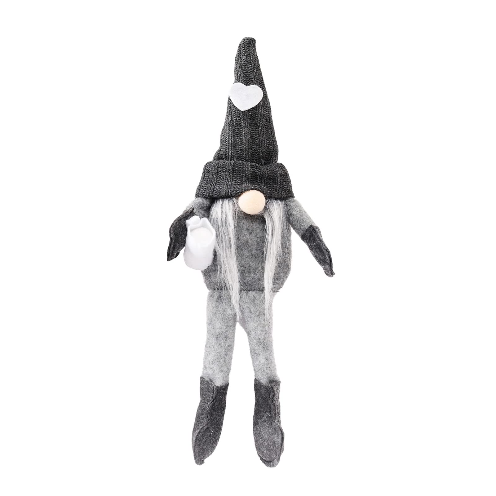 Buxuaaaa Ladies Knitted Hat Coffee Decorative Face Less Ornaments For Home Bedroom Dormitory Sofa Decoration Heart Gnomes