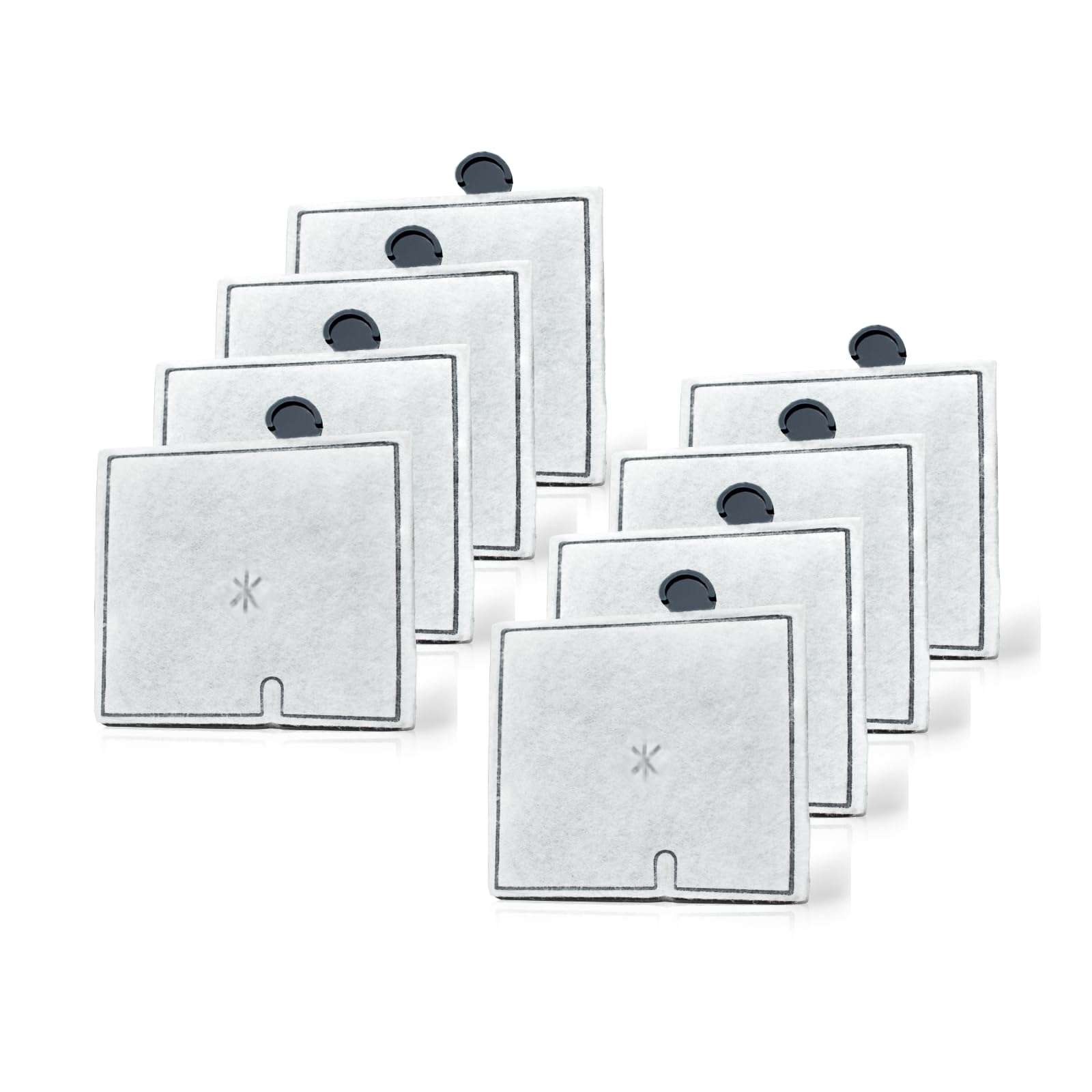 8 Pack Medium Filter Cartridges Compatible with Aqueon QuietFlow LED PRO Power Filter Size 10 & E Internal Power Filter Size 20 & Zilla Size 20…