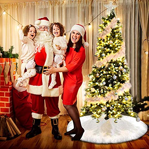 Wybtbm Tappeto Albero di Natale, Gonna Albero di