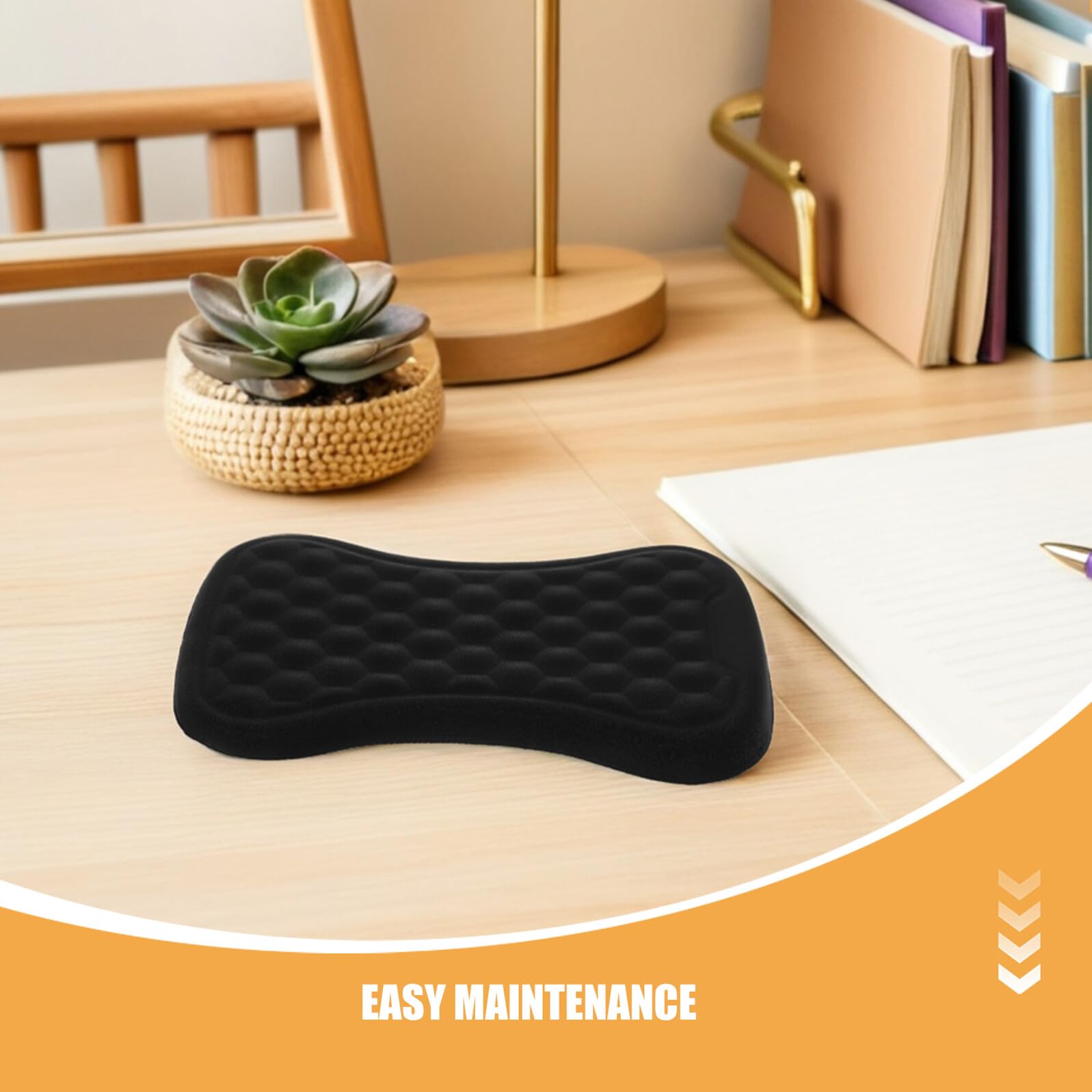 2 Stück Ergonomische Maus Handgelenkstütze aus Memory-schaum Rutschfeste Tastatur Handgelenkauflage für Büro Gaming und Computer Komfortable Handgelenkstütze für Langes Arbeiten