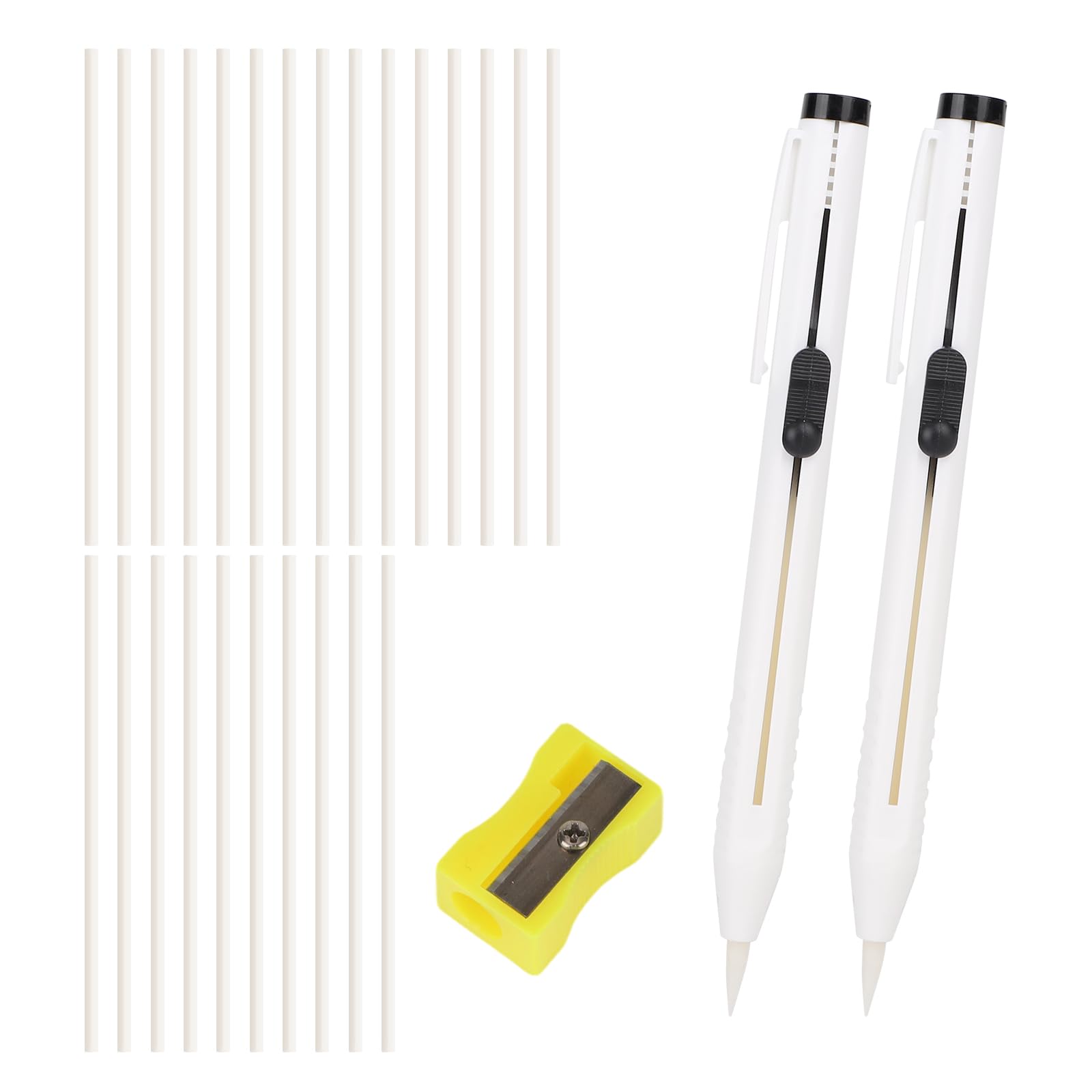 28pcs Fabric Chalk Set, Refillable Chalk Cartridge Set Tailor Pencils Marking Tool for Sewing Quilting Dressmaking DIY Crafts Supplies