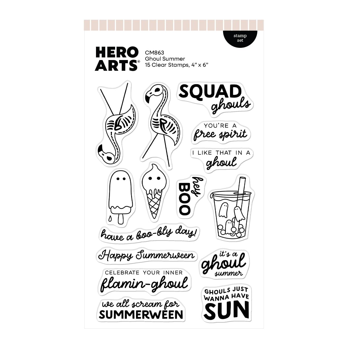 Hero Arts Ghoul Summer Stamp Set