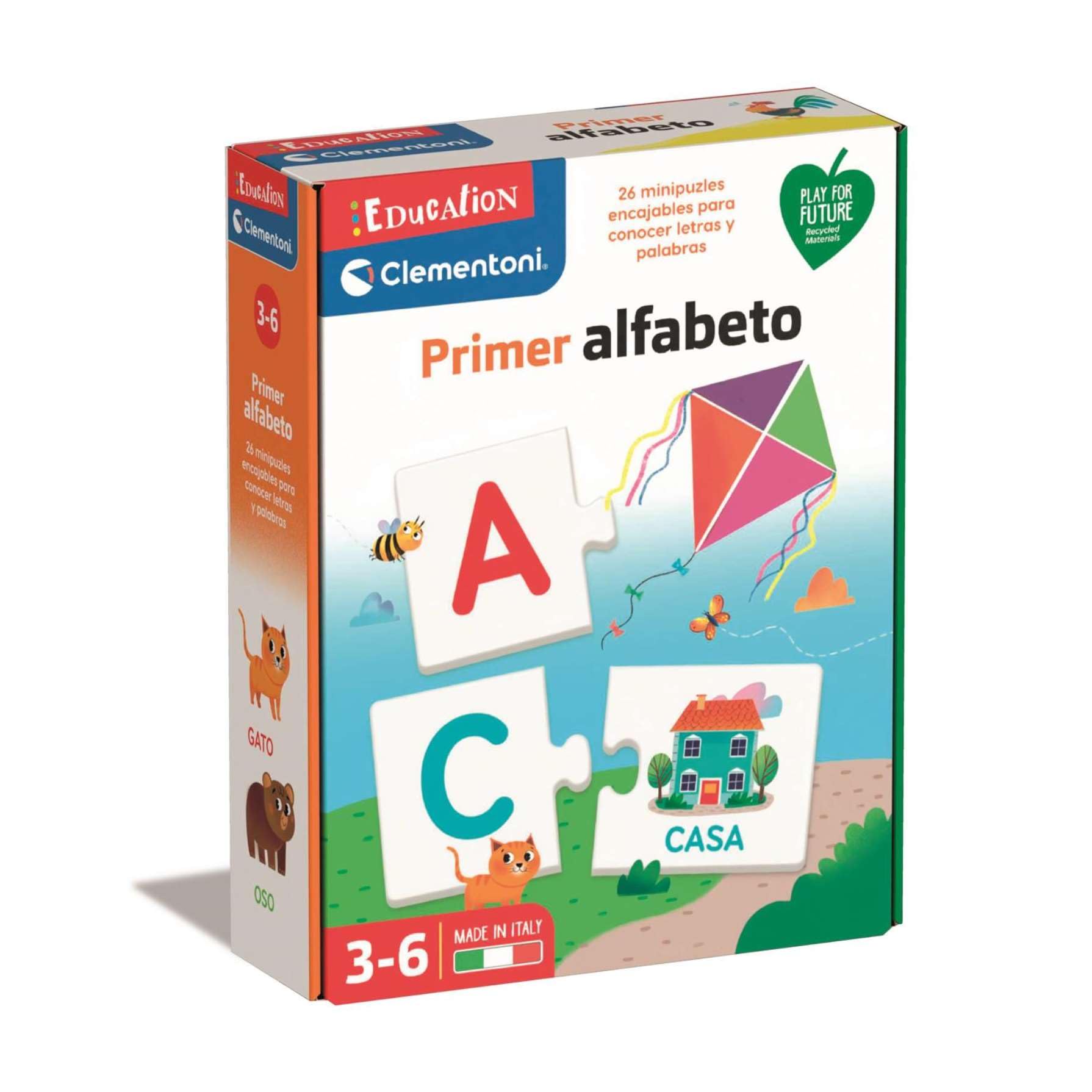 Clementoni - My Abecedario - Educational Game to Learn the Letters, from 3 Years, Toy in Spanish (55315), Multicoloured, Small