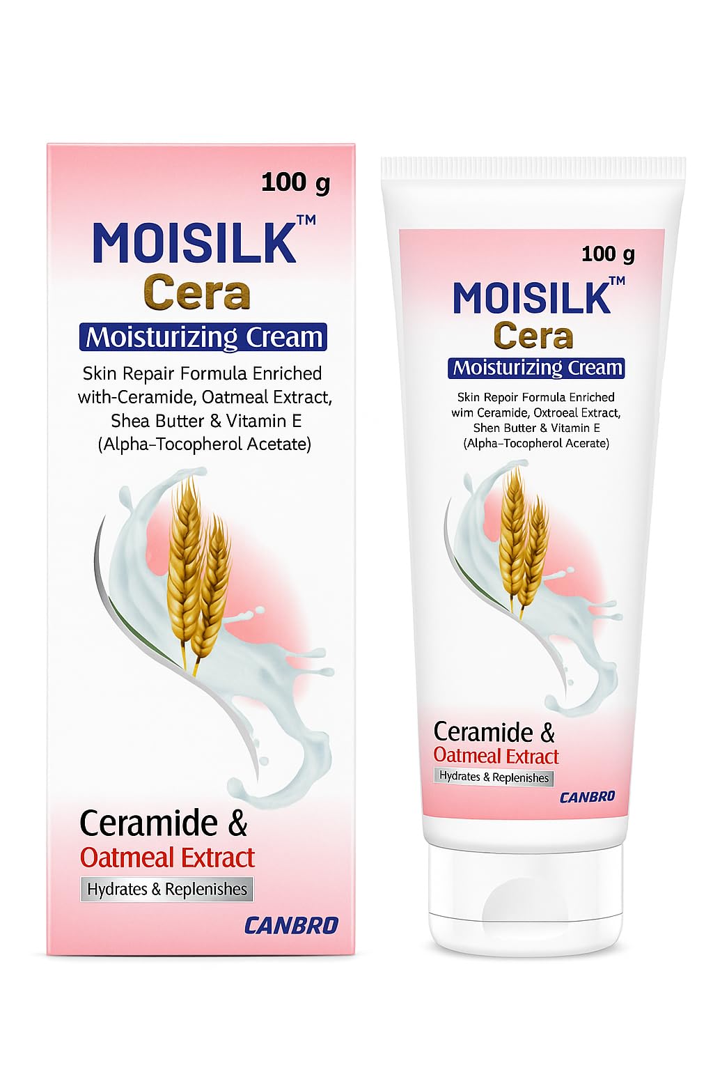MOISILK Cera Moisturizing Cream – With Ceramide, Oatmeal Extract