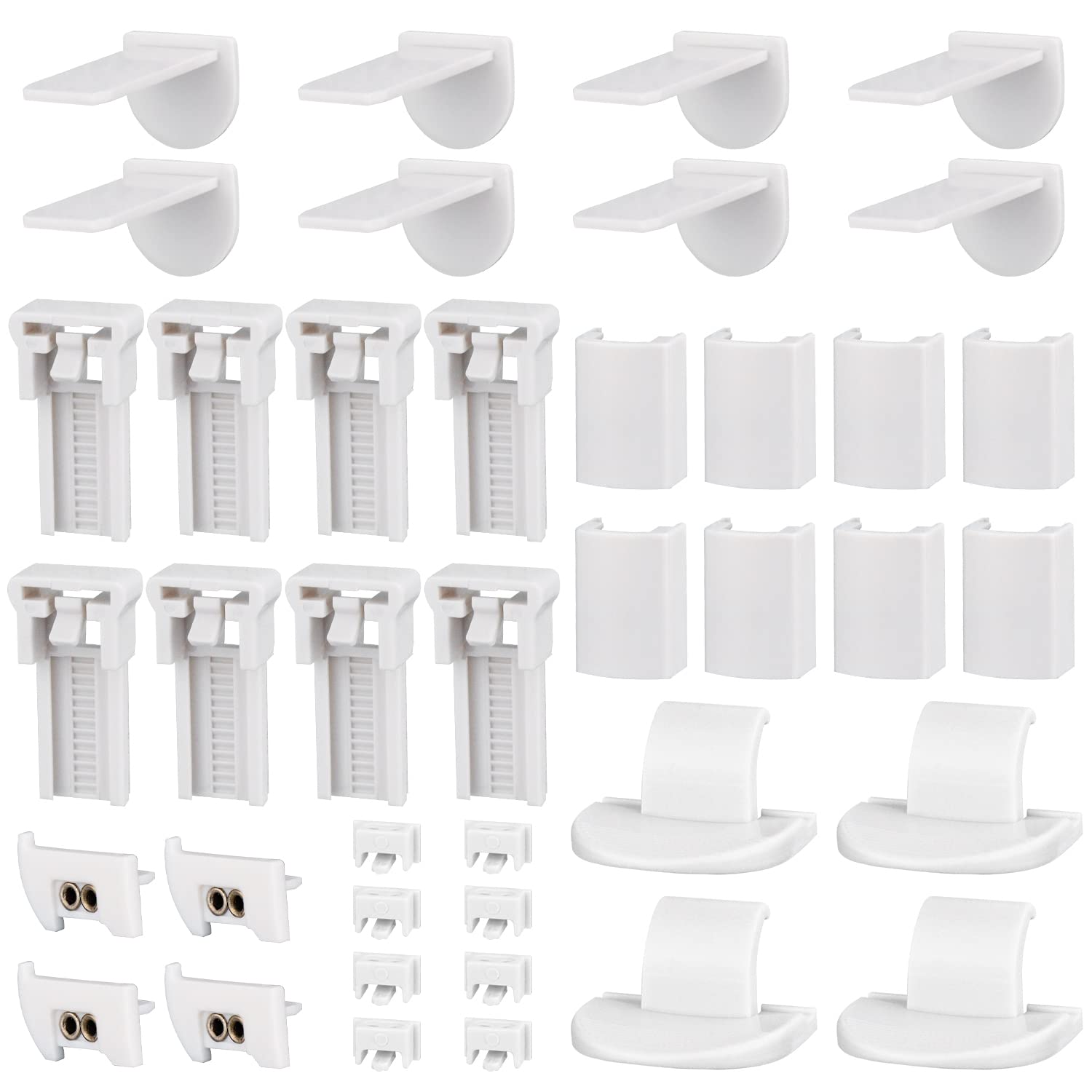 Set Kit Fissaggio Klemmfix Per Tende - Senza Forare, Per Tende A Rullo Cosimo, 4 Pezzi - Foto 3