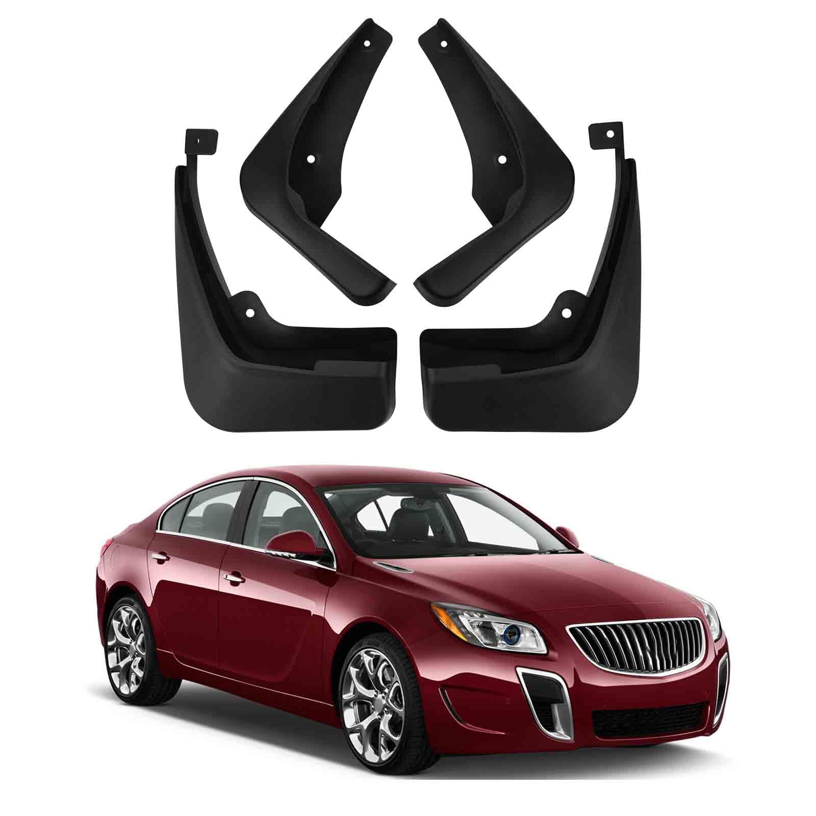 YPSBBHD Car Mud Flaps Fender Splash Guards, Compatible with Buick Regal GS 2009-2016, Splashproof Exterior Accessories for Car Wheel Protector