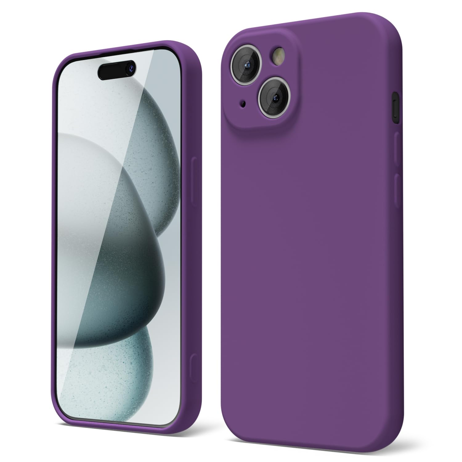 oakxco for iPhone 16 Pro Max Case Liquid Silicone, Soft Rubber Gel Elegant Aesthetic Basic Simple Cover, Cute Thin Slim TPU Matte Solid Color Plain Smooth Case for Women Girl, Light Pink — view 1784