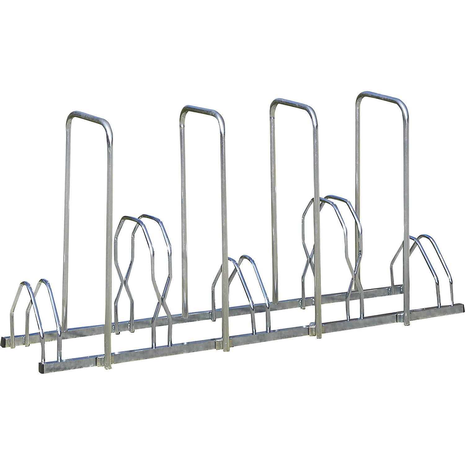 Mottez B129AR Râtelier pour 5 vélos sur 2 niveaux avec arceaux