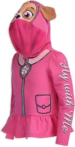 Miniatura 3 de Paw Patrol Nickelodeon Skye - Sudadera con capucha y cremallera para niñas pequeñas