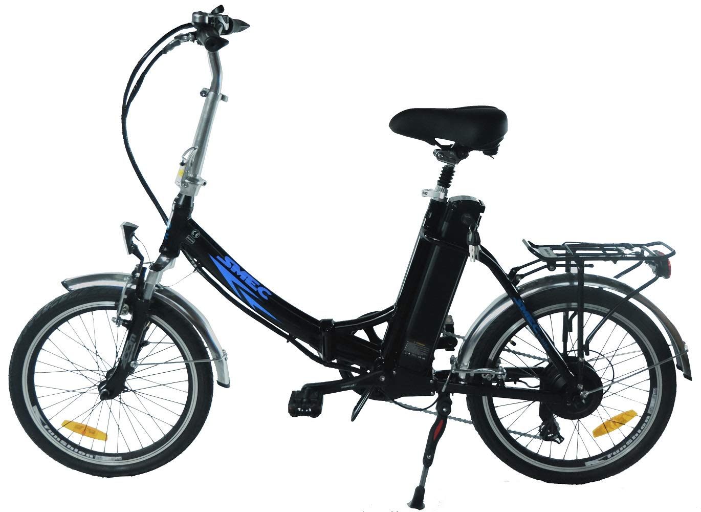 Un paio (2 pezzi) bici elettriche 20 pollici (50,8 cm) SWEMO in alluminio, pieghevoli, Pedelec SW100 e SW200 modello 2016, Sw100 & Sw200, nero, 51 cm