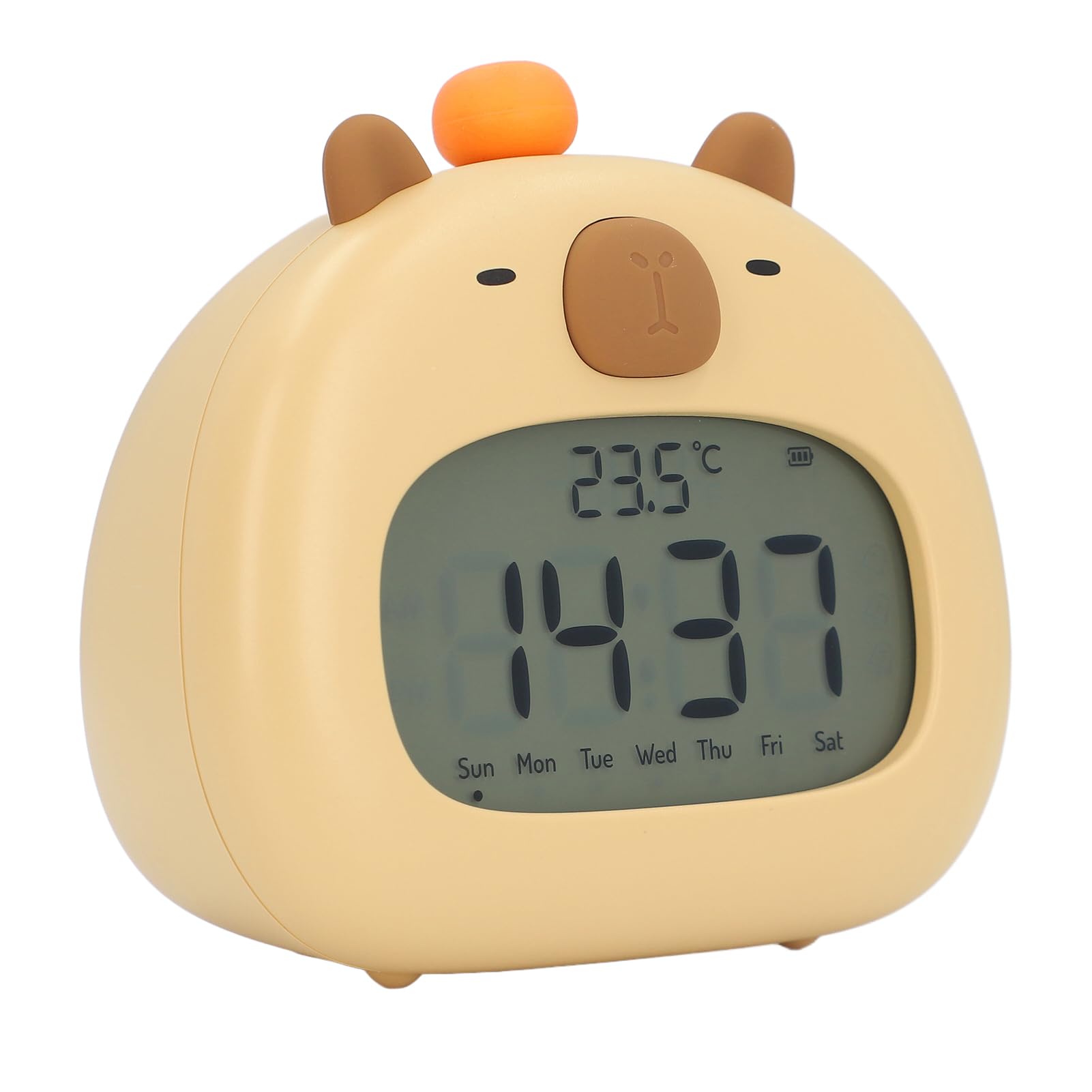 Réveil Capybara pour chambre enfant avec lumière douce de nuit
