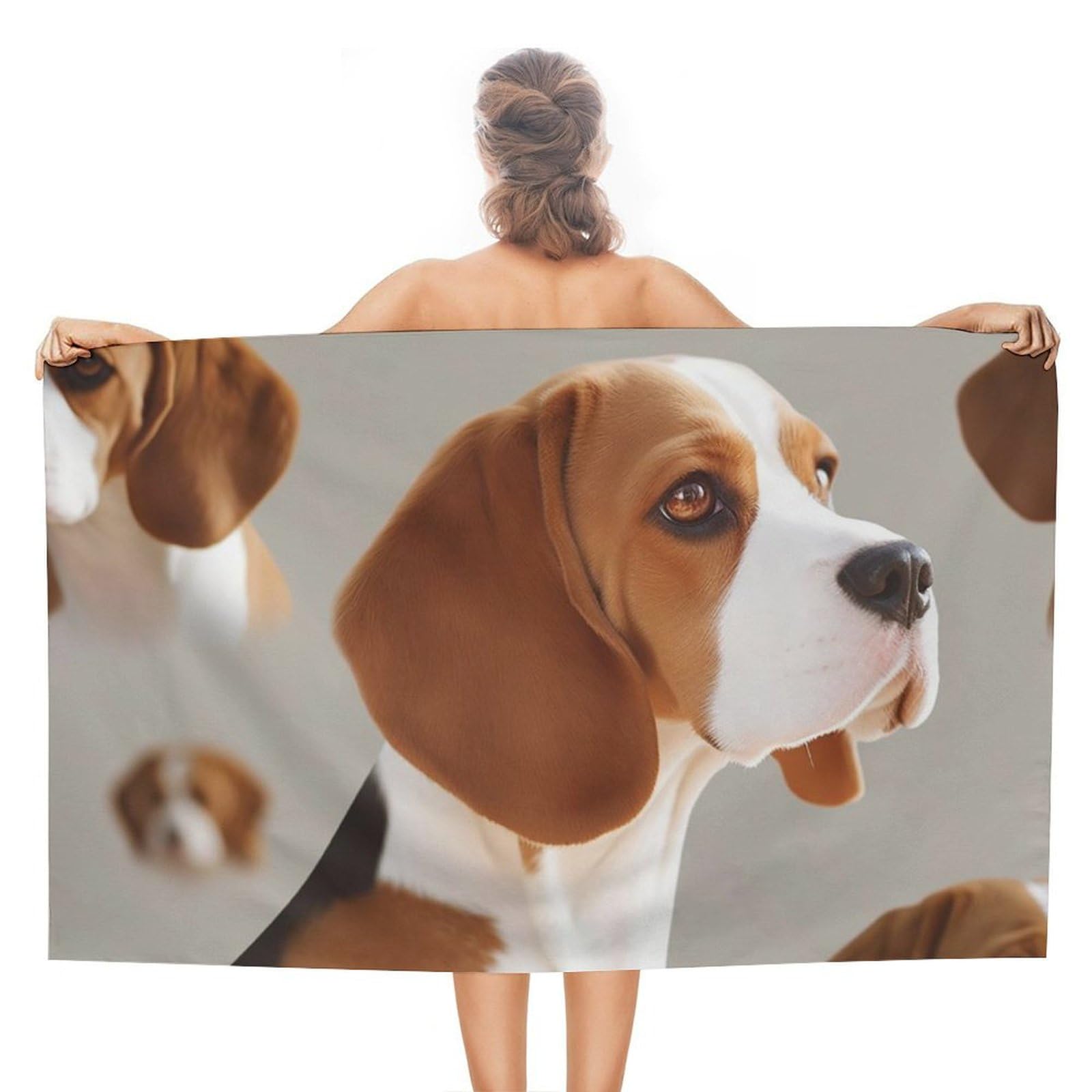 LSRCPD Beach Towels Beagle Dog Swim Pool Gym Swimming For Men Women 80X130Cm