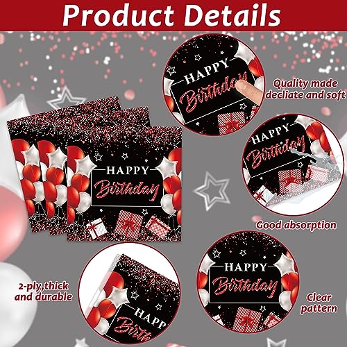 Image of gisgfim 96Pcs 18th Birthday Party Supplies Paper Plates Napkins Party Decor
