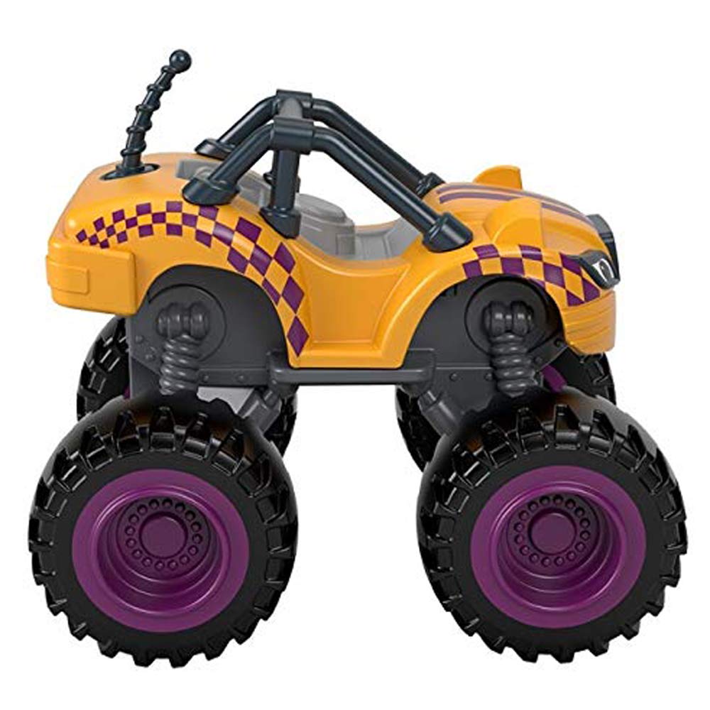 Mattel – CGF20 – Blaze and The Monster Machines – Racing Flag Stripes – Die-Cast Spielauto, 8 cm