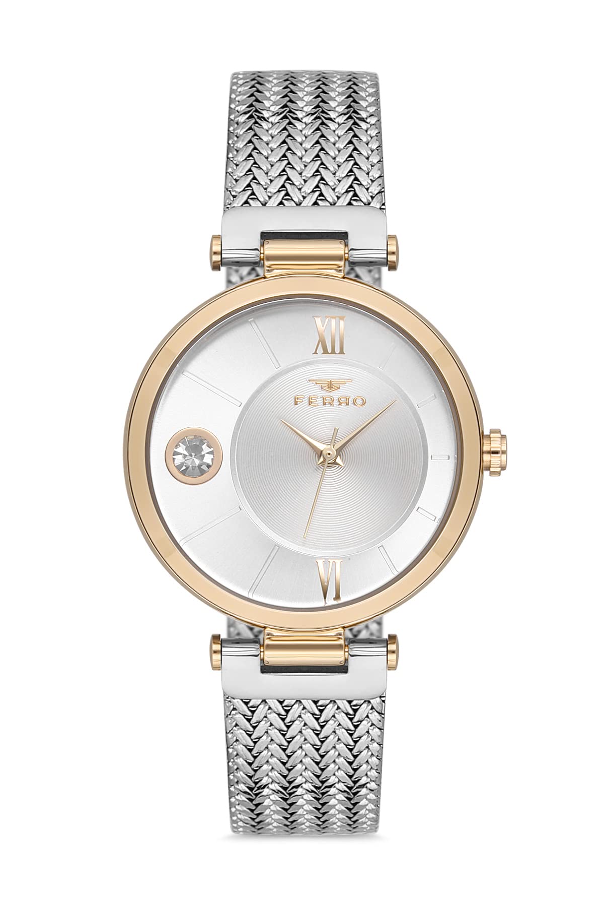 Ferro Pisa Analog Silver Dial Womens Watch-F21144C-D (B09RP32D85) Amazon Price History, Amazon Price Tracker