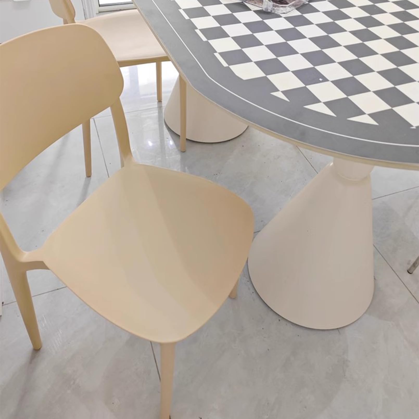 Lot de 2 Chaises de Salle à Manger, avec Dossier Haut, Imperméable, Chaise de Cuisine, Chaise Salle a Manger pour Salon, Salle de séjour, Coiffeuse, Chambre à Coucher
