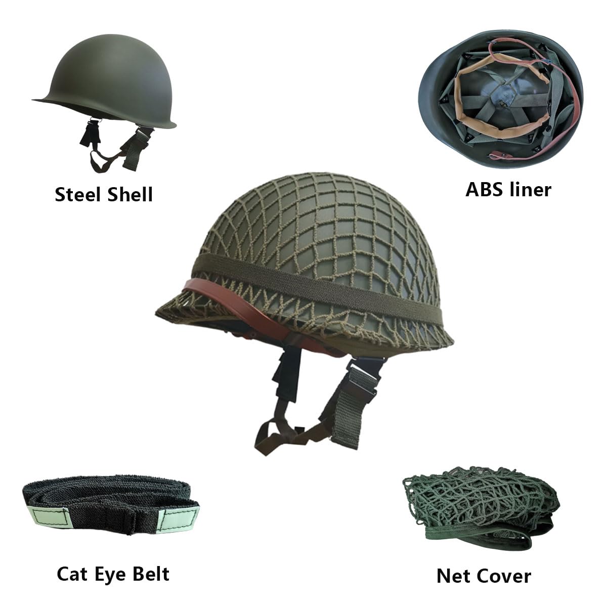 Amazon.co.jp: WW2 アメリカ陸軍 M1ヘルメット - ミリタリーコンバット