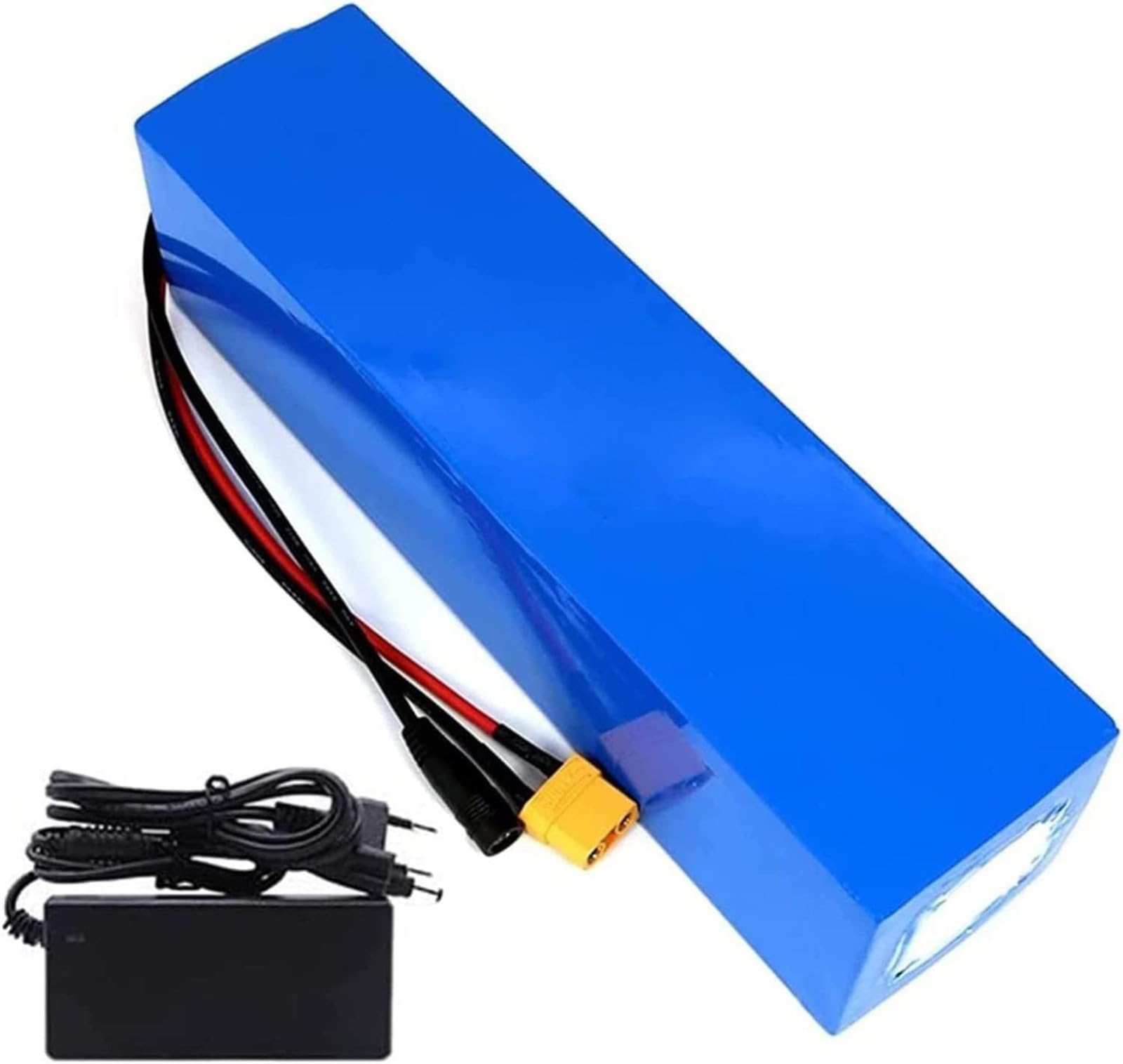 Batería de litio de 48 V y 8 Ah para bicicleta eléctrica, compatible con bicicletas eléctricas de 500 W a 50 W, patinetes eléctricos y motos eléctricas. Incluye cargador de 2 A. 48V 8Ah,T+DC