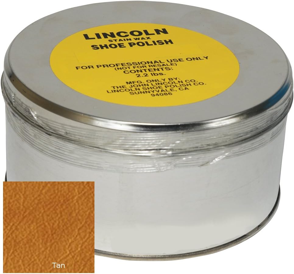 Lincoln Stain Wax Shoe Polish Kilocan (Tan)