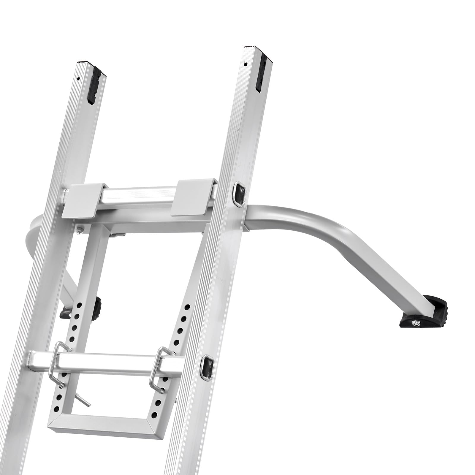 VEVOR Stabilizzatore per Scale, Gancio per Tetto in Acciaio per Impieghi Gravosi, Stabilizzatore per Scale, Accessorio di Estensione per Parete/Apertura Alare, Bracci Distanziatori per Scale Stabili