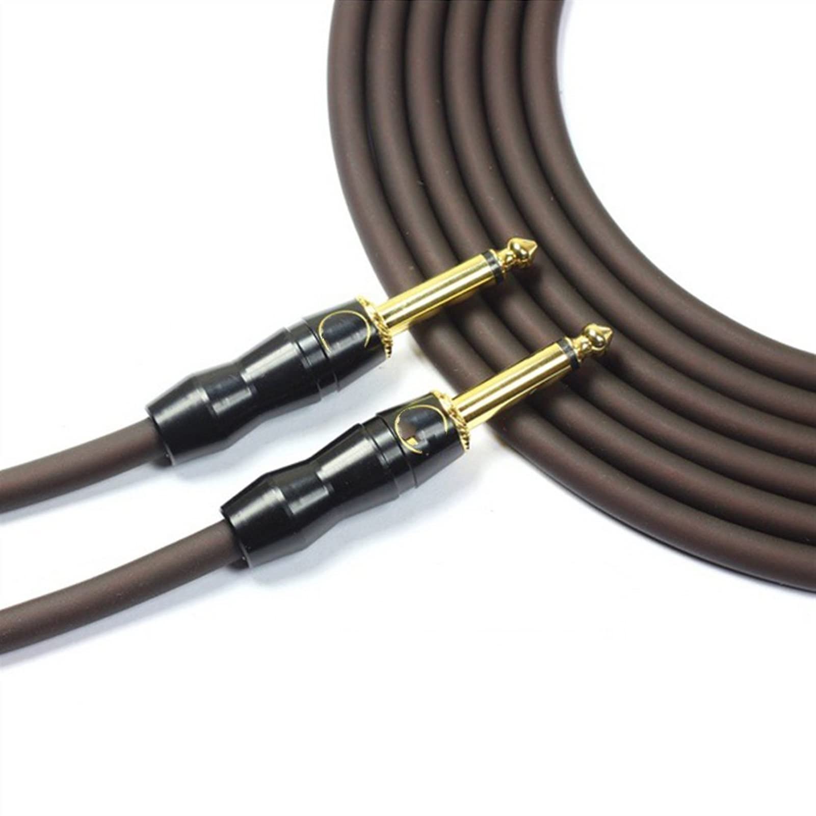 Gitarren instrumentenkabel Silber Überzogener Gitarre-Kabel-Geräuschreduktion Geschirmter E-Gitarre-E-Box-Bass (Color : A, Size : 6m)
