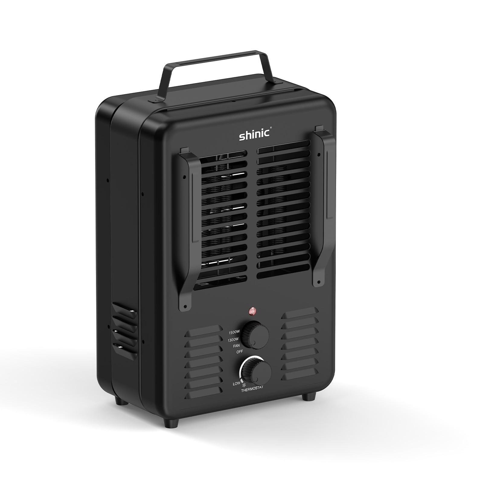 Shinic 1500W Milkhouse Heater Milkhouse Utility Heater with Adjustable Thermostat Tip-Over Overheat Protection ETL Listed for Garage Farm