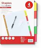 ひなページ Amazon.com : SUNEE Binder Dividers with Tabs for 3 Ring