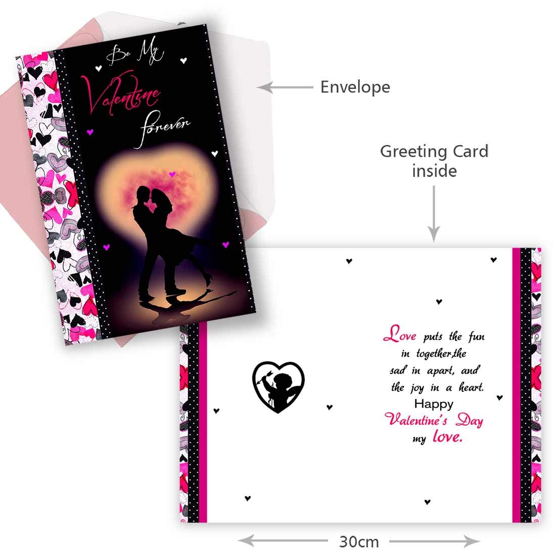 Alwaysgift Be My Valentine Forever Valentines Day Greeting Card,Valentine's Day,Pack of 1 1