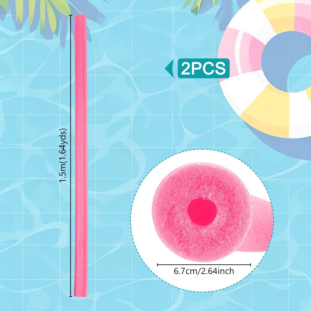 AHANDMAKER Tubo de espuma flotante para piscina, flotador grueso y hueco para piscina, proyectos de manualidades, acolchado, dispositivo de entrenamiento de parachoques, actividades acuáticas