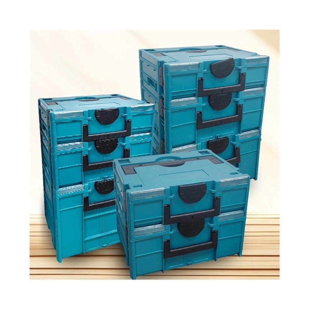 Stapelbare Werkzeugkiste for den Außenbereich, Sortierbox for Heimwerker, multifunktionale Aufbewahrungsboxen for die Holzbearbeitung