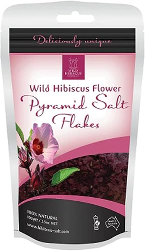 Wild Hibiscus Flower Pirámide Sal Copos 3,5onza
