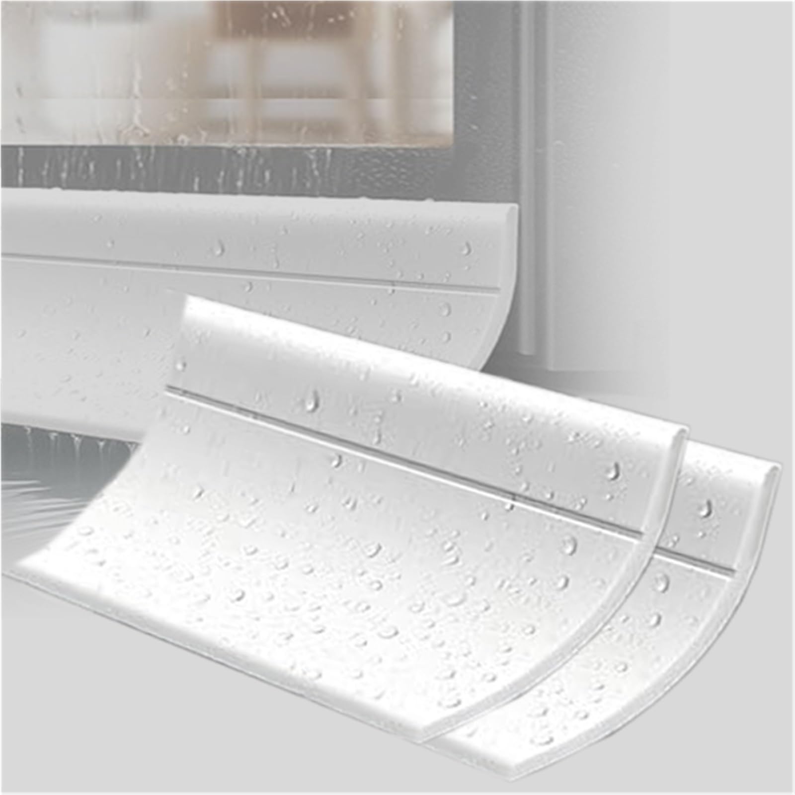 Barrera impermeable para proteger ventanas y puertas de la lluvia en el hogar