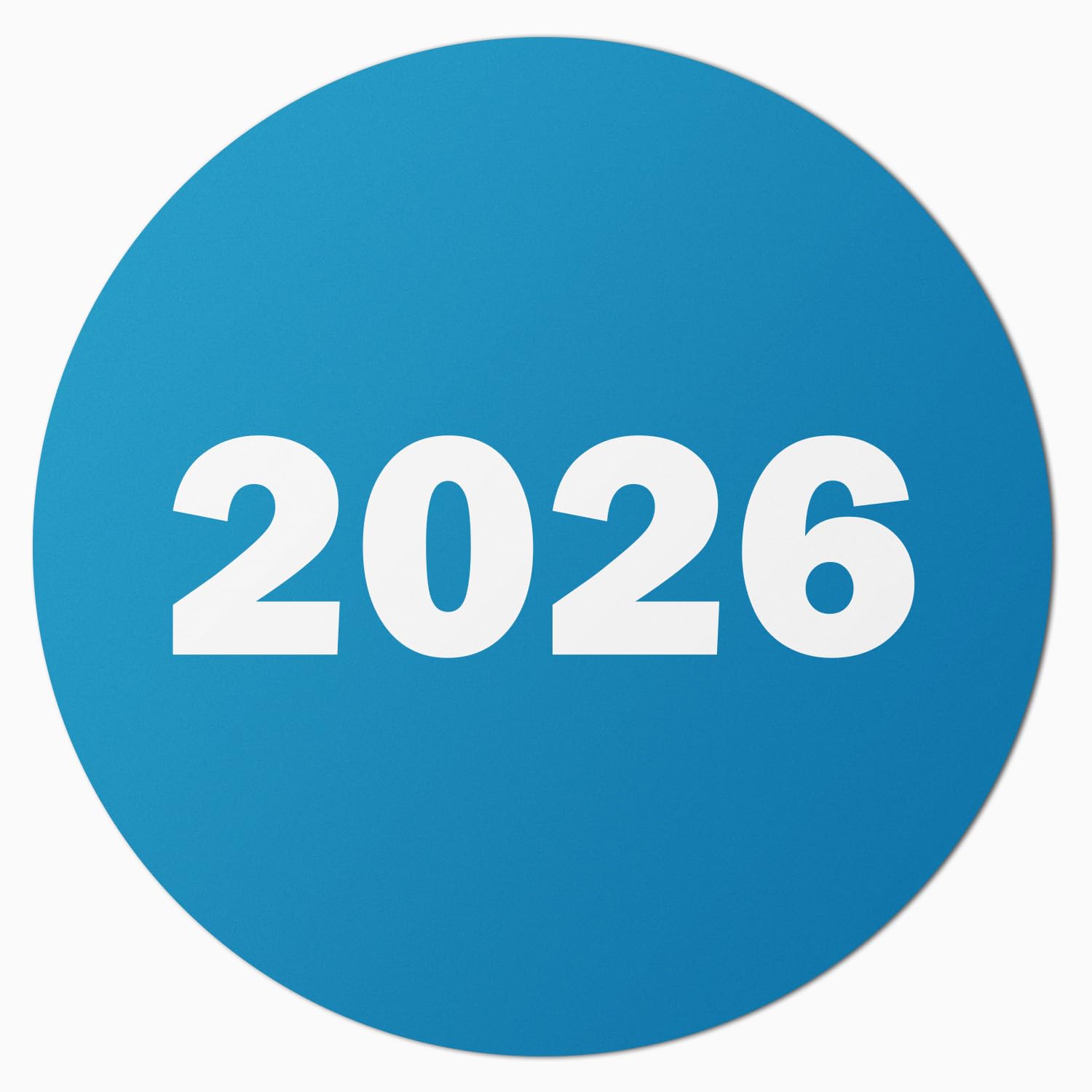 TucoDeals | 2026 Year Labels Stickers (Teal) - 0.75" Round Color Coded Label Chart Stickers for Class of 2026 Graduation, Medical Files, Book Keeping,