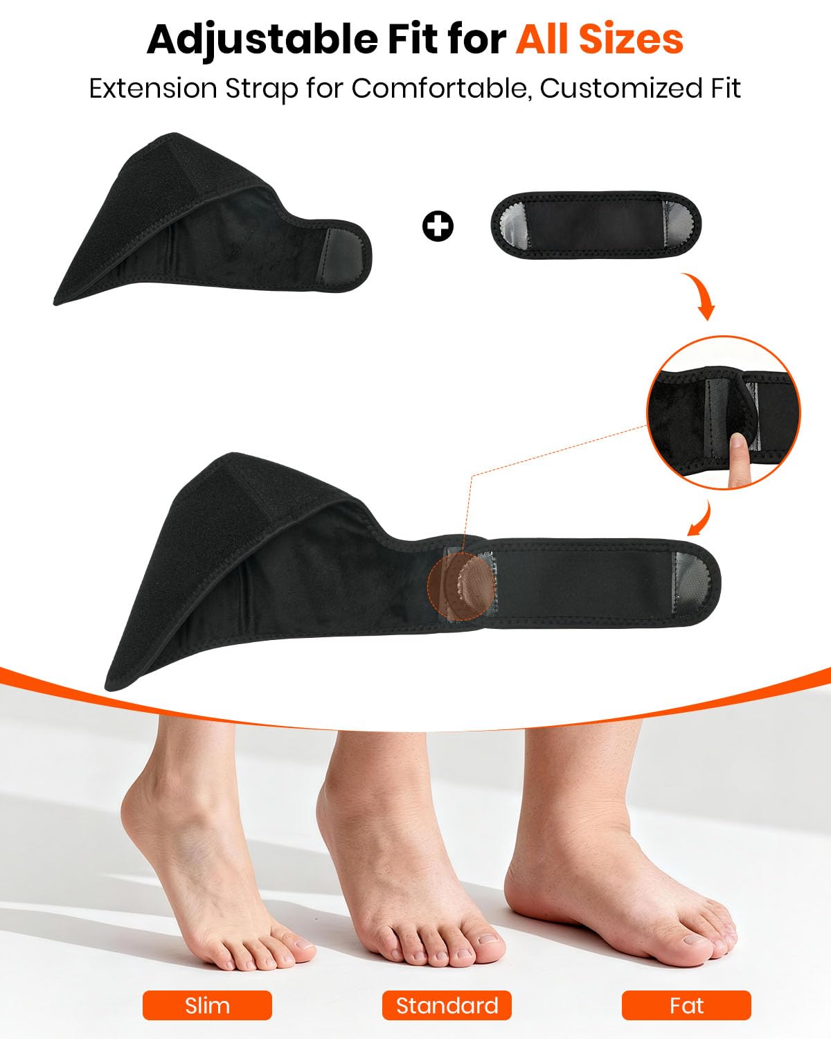 Masseur de renouvellement des pieds pour neuropathie, masseur 3 en 1 sans fil et portable pour le talon, la voûte plantaire et la cheville, 3 niveaux de vibration et de chaleur, cadeau idéal, comprend
