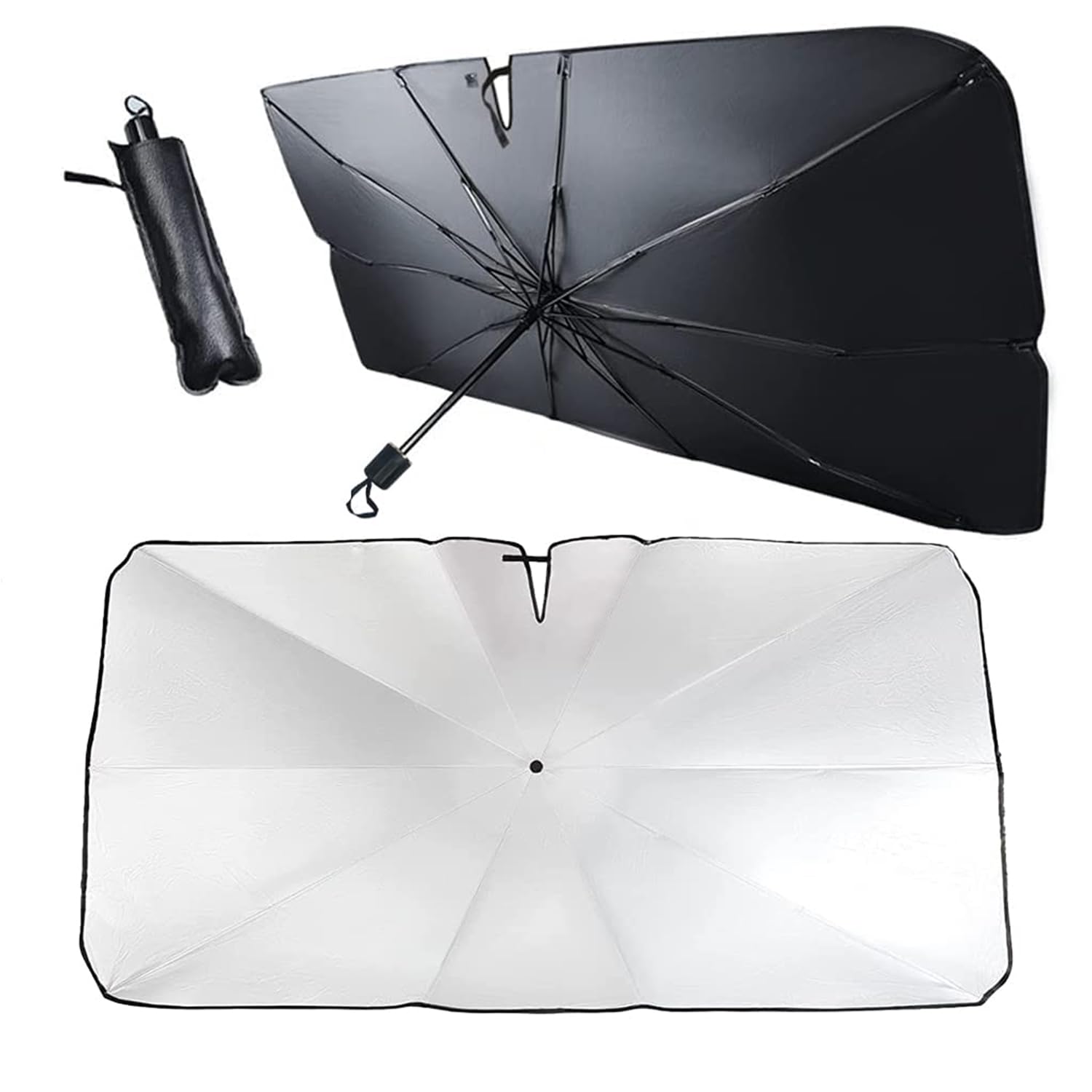 XCVFSRW Car Windscreen Sun Shade Umbrella, for Audi S1 Sportback 2014-2018 Windshield Cover UV Reflector Foldable Interior Protection Sunshade parasol