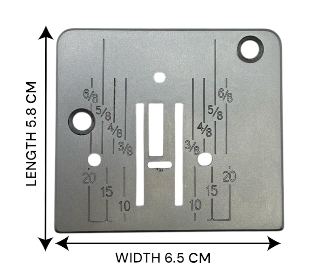 Zenith Needle Plate comaptible with Janome Model Sewing Machine. 1 piece. Compatible for Usha janome Sewing Machines The Product is not Created or Sold by Usha Steel Finish — Amazon image 2