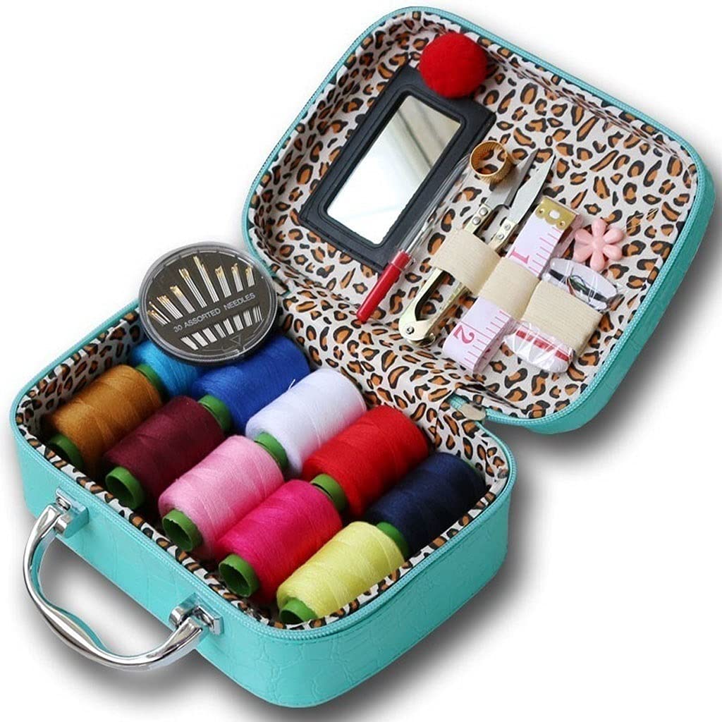 ASDFGH Nadeldrahtbox für den Haushalt, Hochzeit, Retro, tragbar, manuell, Nadelbox für Zuhause, Hand, Mehrfarbig, optional (Farbe: Rot, Größe: Mcode) (Rot Mcode)