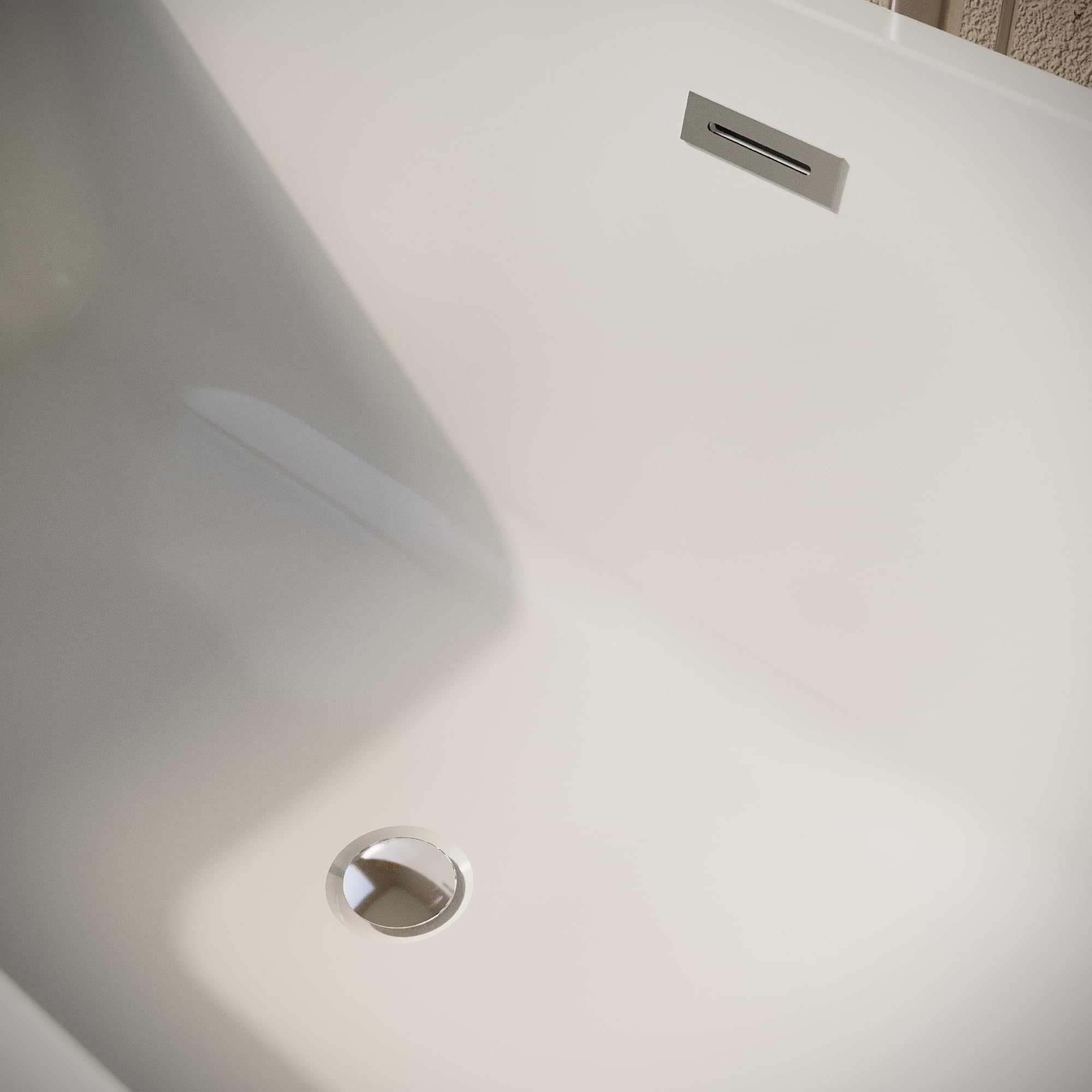 Vasca da bagno freestanding 170cm in acrilico bianco lucido | Camilla