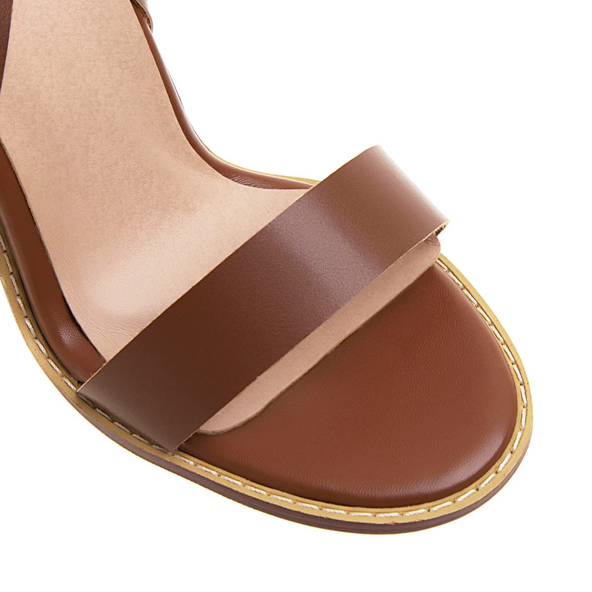 Donna Fashion Peep Toe Block Heel Buckle Strap tacco alto con sandali da 12 cm Easy Walking Evening Party Pumps for Women za199s