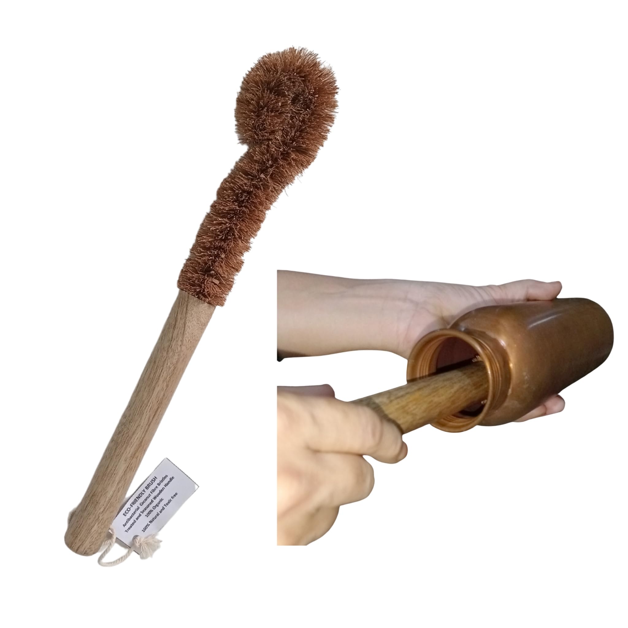 Kitchen Cleaning Brushes KIT/Natural Coconut Fiber Bottle Cleaning Brush/Vegetable & Fruits Cleaning Hand Scrub (B0CMDGYX11) Amazon Price History, Amazon Price Tracker