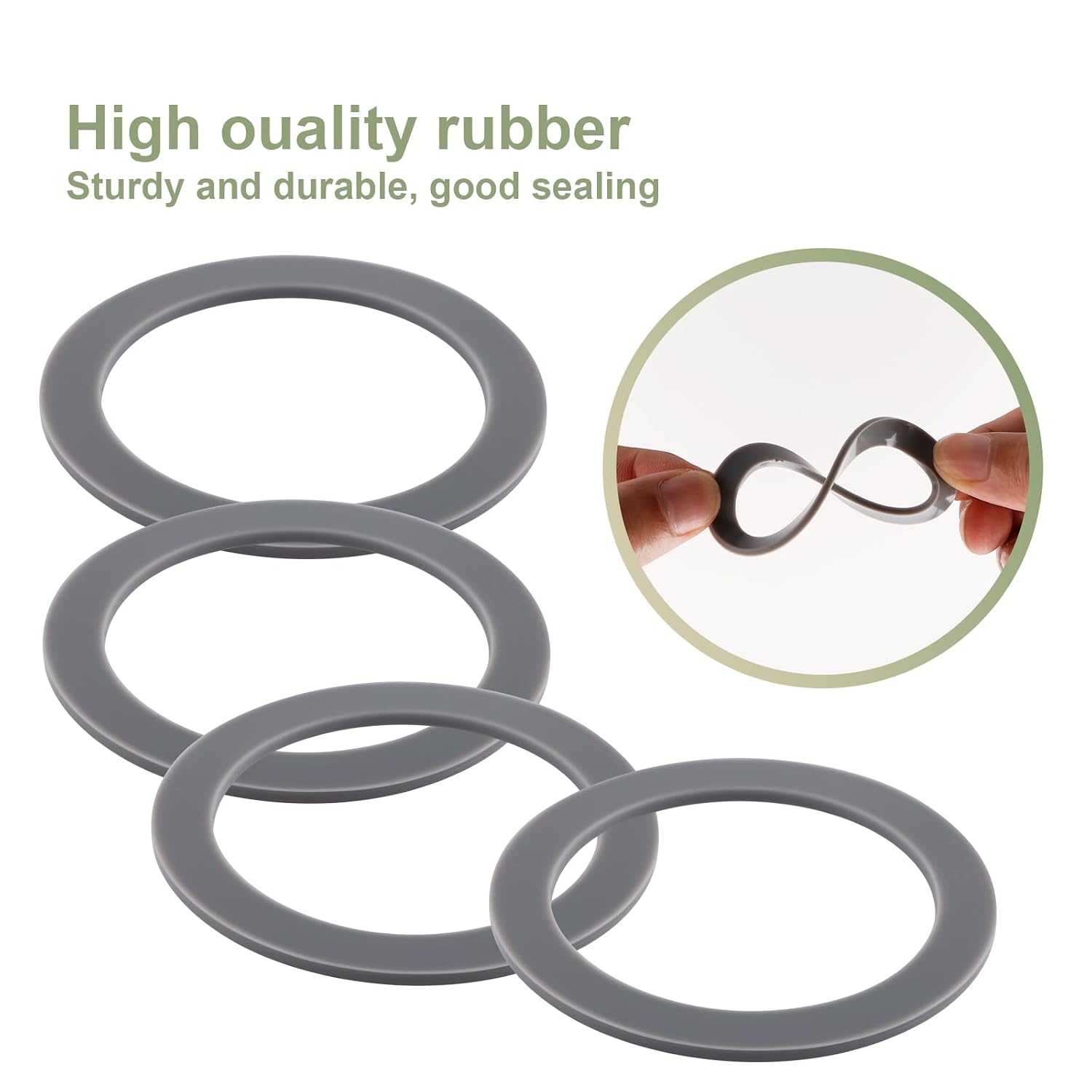 Equust 6-Pack Rubber Gaskets Sealing O-Ring Compatible with Oster Blender Replacement Parts