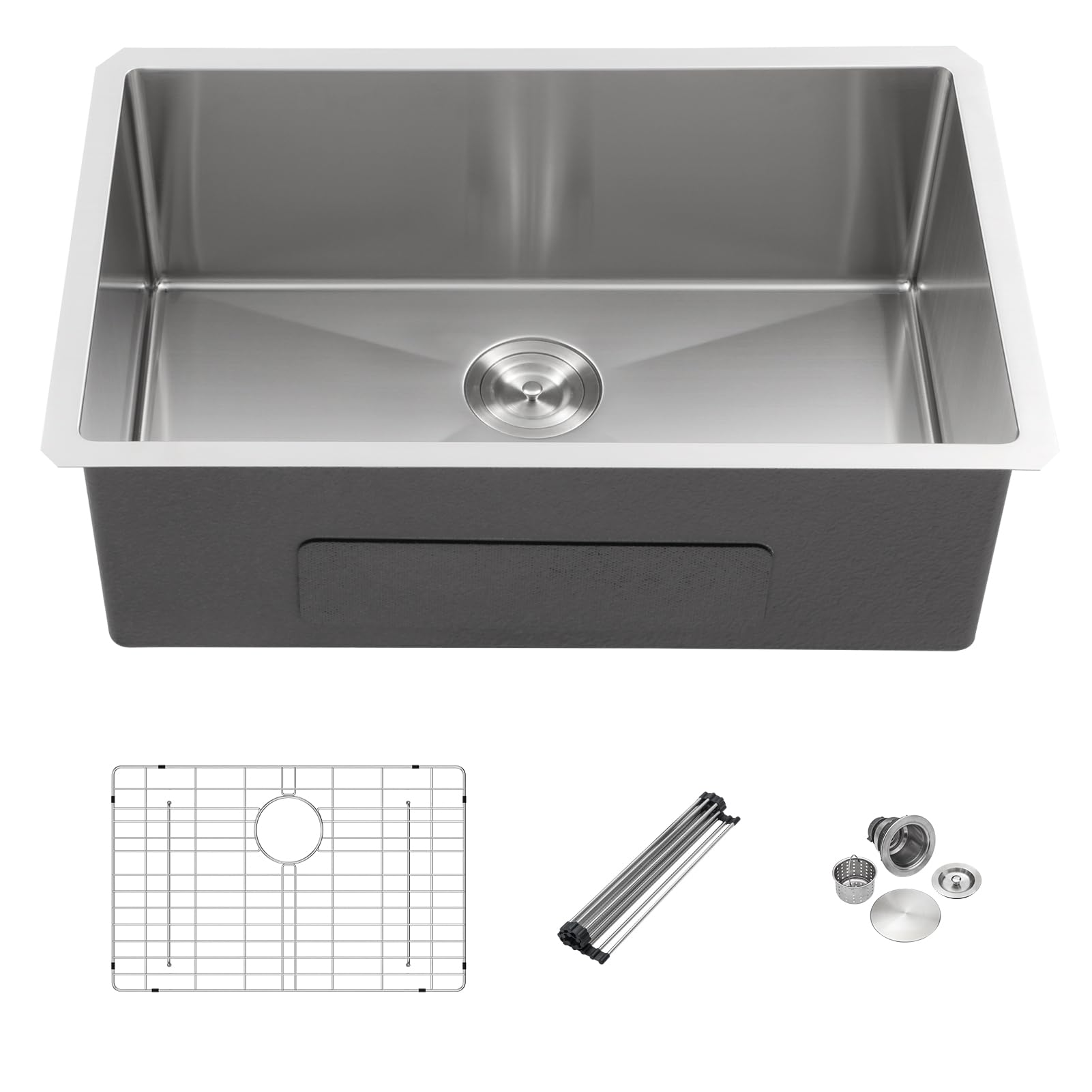 Mocoloo 28x18 Single Bowl Undermount Kitchen Sink