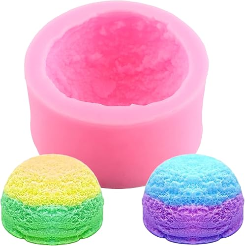 Miniatura 7 de ZiXiang Moldes de silicona para hamburguesas de macarrón, molde de fondant de bola de helado, molde de chocolate con leche para decoración