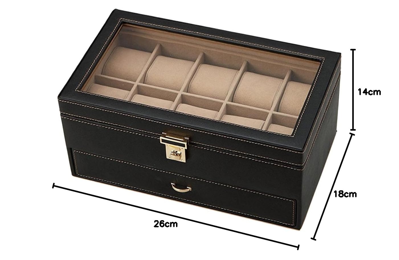 Amazon.co.jp: 茶谷産業 Elementum ウォッチケース(15本用) 240-439