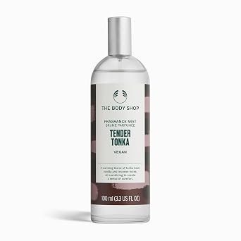 The Body Shop Tender Tonka Body Mist | Vanilla Fragrance for Women for Daily Wear | Lightweight, Sweet, Vegan, 100 ml / 3.3 oz