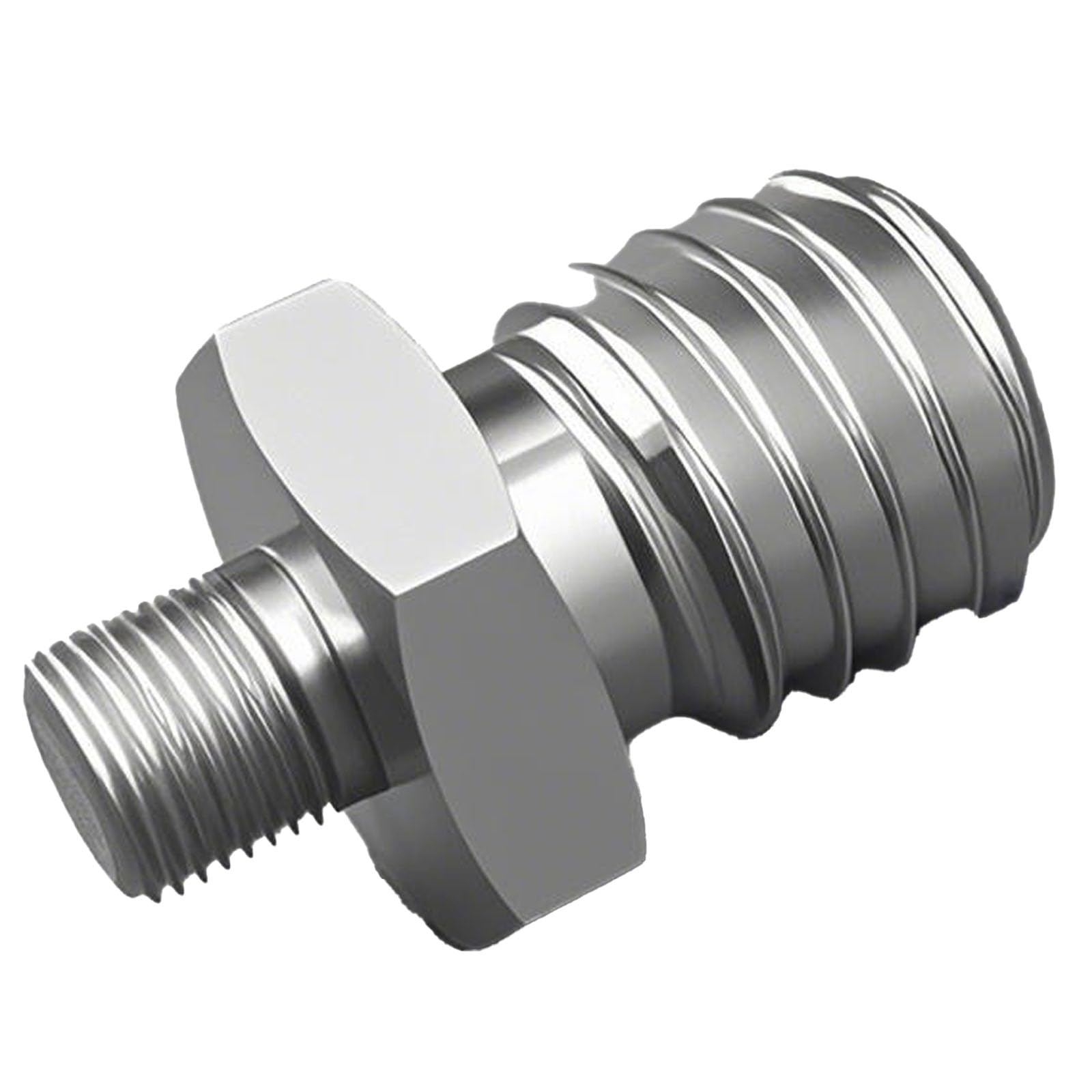 Hxszk M12 5/8-11 Thread Adapter for Polishers & Sanders – Alloy Steel Tool Accessory, Silver, 1-Pack