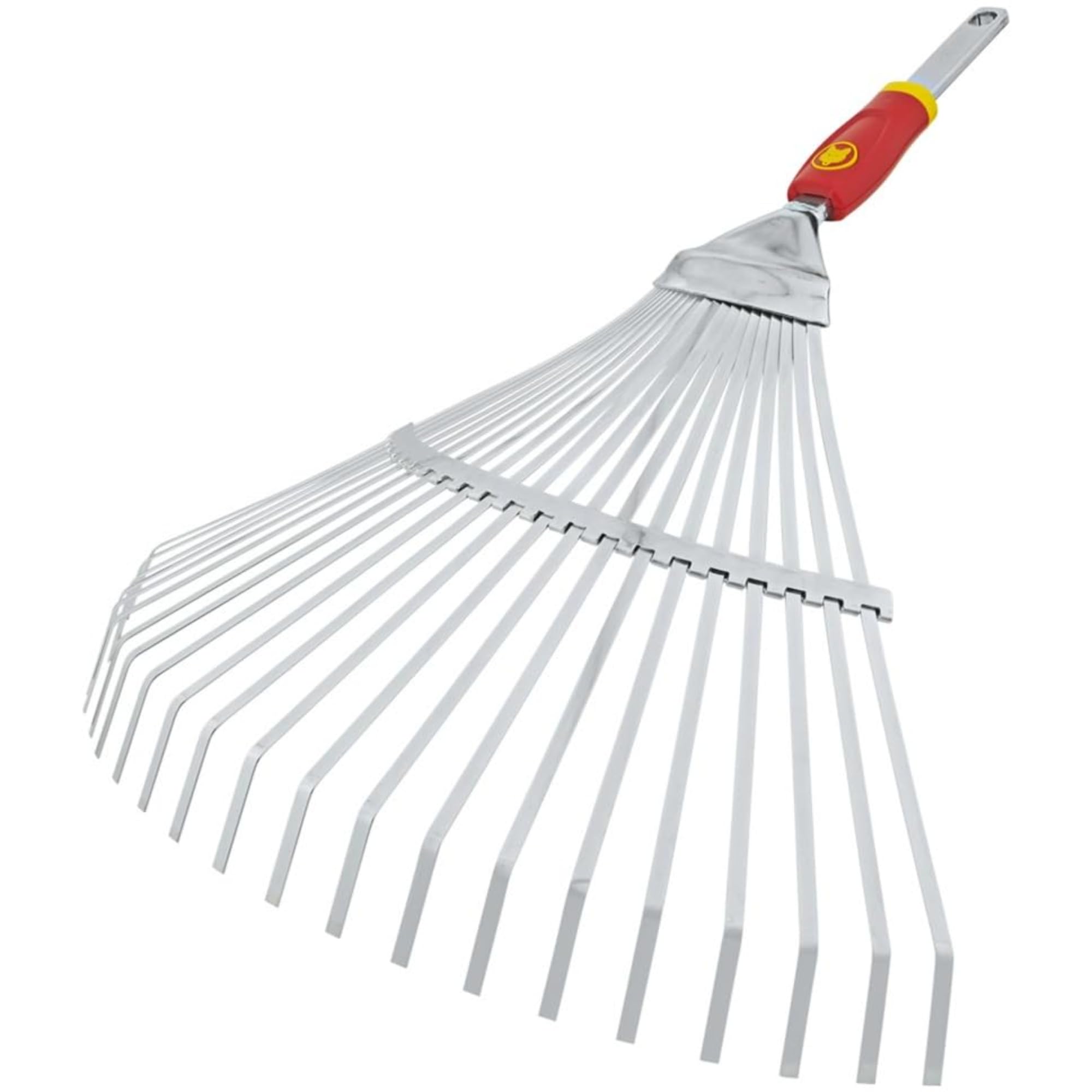 Wolf-Garten 71AAA032650 UE-M Scopa a Denti Piatti, Rosso/Argento, 15x52.3x59.2 cm