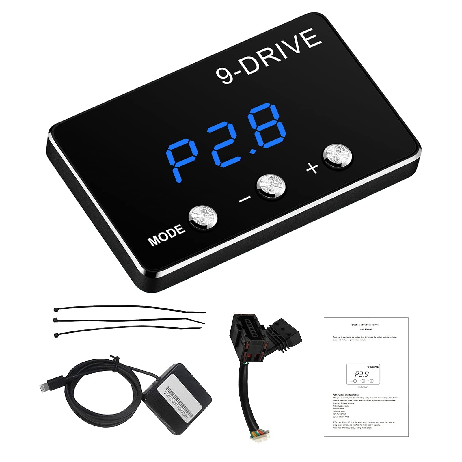 TERRIFI 9 Drive Modes Throttle Response Controller, Smart Electronic Racing Accelerator Compatible, Intelligent Electronic Racing Pedal Accelerator for JEEP JK Dodge RAM 1500