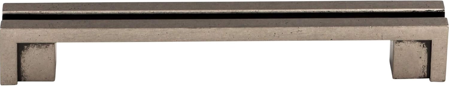 Top Knobs TK56PTA Flat Rail 5 Handle Pull - Pewter Antique